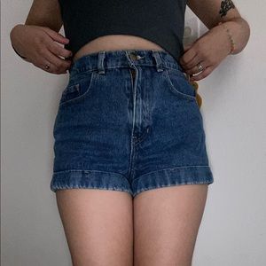 american apparel denim shorts